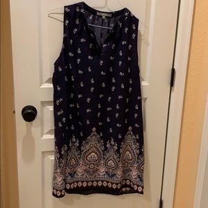 Sleeveless cotton dress